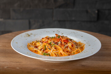 Fettuccini whit pork