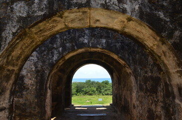 Ruins of Garcia d'Ávila Castle, Garcia d'Ávila Tower or Garcia d'Ávila Fort. Mata de São João, Bahia, Brazil