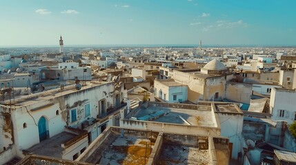 From the Rooftops of Tunis Tunisia : Generative AI