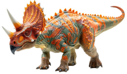 Triceratops isolated on a transparent background for web, banner, wallpaper