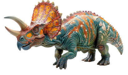 Fototapeta premium Triceratops isolated on a transparent background for web, banner, wallpaper