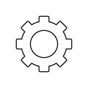 recommend clip art: cog thin line icon, settings outline vector.  gear linear illustration on white background..eps