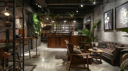 an attractive artistic and modern elegant photo work at Ochan Design Studio Yogyakarta City : Generative AI