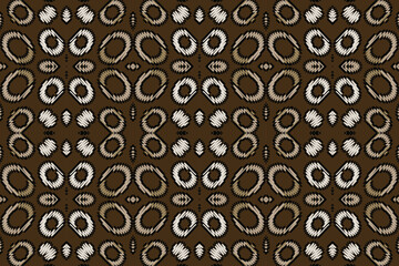 Seamless Ethnic Pattern Design. Ethnic Oriental Ikat Pattern Traditional Design. Ethnic Oriental Pattern Traditional Design for Background, Carpet, Clothing, Wrapping, Fabric, Embroidery