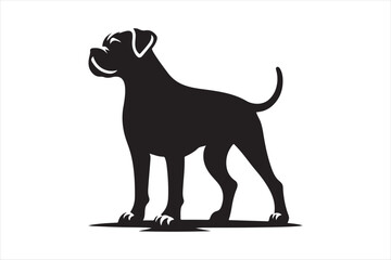 dog silhouette vector illustration