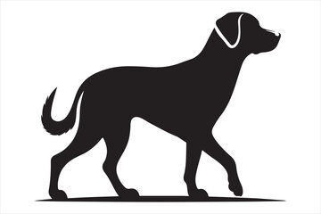 dog silhouette vector illustration