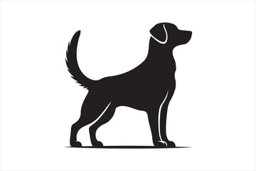 dog silhouette vector illustration