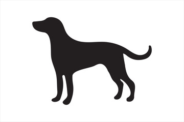 dog silhouette vector illustration