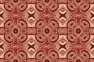 Ikat ethnic Indian seamless pattern. Design for background, wallpaper, vector illustration, fabric. Ikat ethnic seamless pattern design. Aztec fabric carpet.