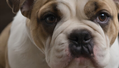 Fototapeta premium closeup of a bulldog