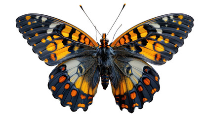 Fototapeta premium Butterfly isolated on a transparent background for web, banner, wallpaper