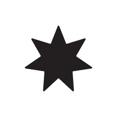 various type of black star icon. star icon  flat style and favorite icon. Vector illustration isolated on white background.