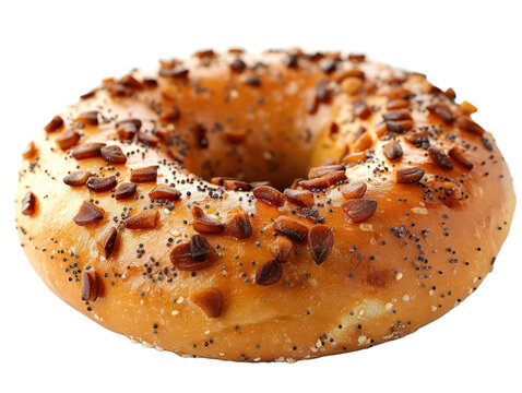recommend clip art: Assorted bagels isolated on a transparent background for web, banner, wallpaper