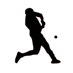 baseball sport silhouette vector design