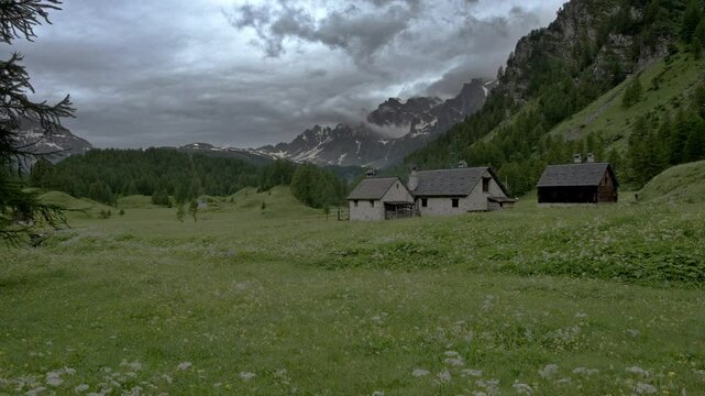 Summer landscape on Alpe Devero Italy.
