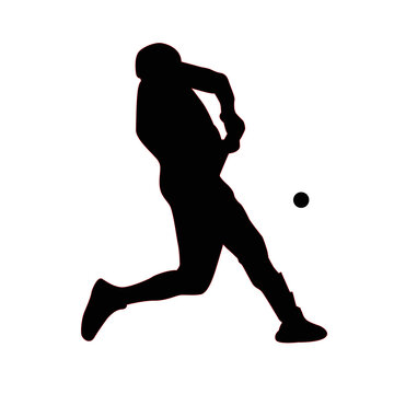 recommend clip art: baseball sport silhouette vector design