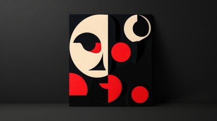 Creative modern art gallery logo, abstract shapes and bold design, expressive typography, innovative visual identity, perfect for marketing and branding