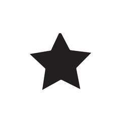 Star vector icon. Black star - Vector icon star Icon Vector / star icon / star- Vector icon on white background.
