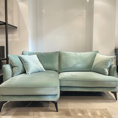 modern living room with sofa