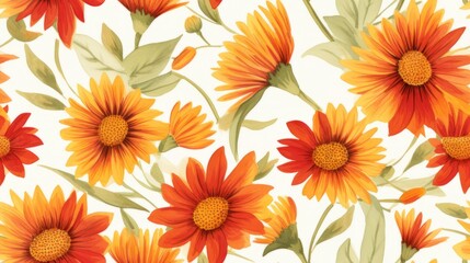 The dazzling patterns of Gaillardia flowers bring vivid colorful shades, making this backdrop so alluring and soul-stirring.
