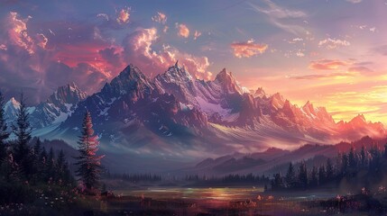 Obraz premium Mountain wallpaper