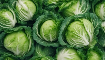 Fresh green cabbage and chopped part isolated
