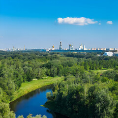 Fototapeta premium view of the city