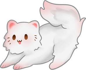 Handdrawn Cute Cat Illustration