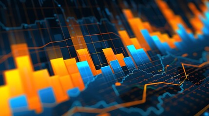 Obraz premium Financial Data Analysis