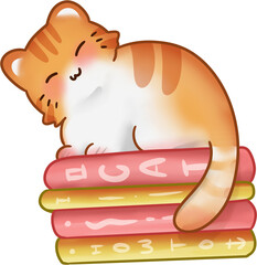 Handdrawn Cute Cat Illustration