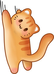 Handdrawn Cute Cat Illustration