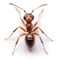 Fototapeta premium ant isolated image white background