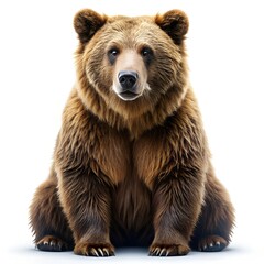 Fototapeta premium bear isolated image white background