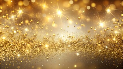 abstract gold glitter spray