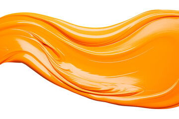 Vibrant orange paint splash over a white background, capturing dynamic motion and artistic creativity in this vivid stock photo.