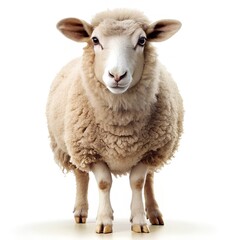Fototapeta premium sheep isolated image white background
