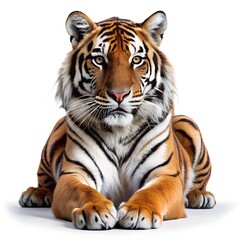 Obraz premium tiger isolated image white background