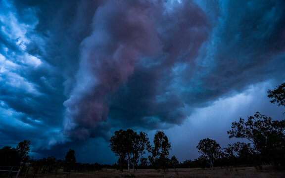 Dramatic summer storm Clouds