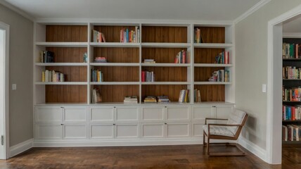 bookcase with books