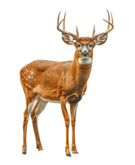 Obraz premium A Deer isolated on a transparent background for web, banner, wallpaper