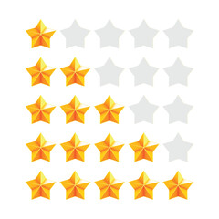 Obraz premium Icon modern shiny star rating vector design