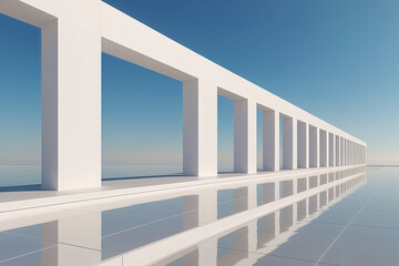 Fototapeta premium building with sky and clouds