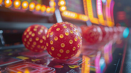 chinese lantern festival,
Pale red arcade blobs bokeh background
