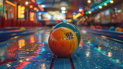 
Closeup shot of a number 3 ball on a pool table ,
Pool balls and cue stick on pool table Game of pool concept
