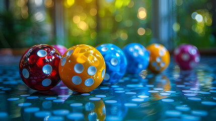 Billiard ball,
Bingo lottery balls and lotto cards lucky numbers

