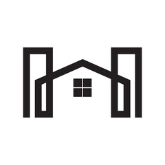 Print creative modern color full real estate logo design