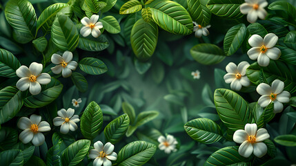 Macro Water Droplets Flower Floral,
A blue background with white flowers and green leaves on it and a green background with white

