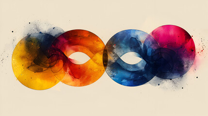 watercolor background with bubbles,
Olympic games sports background with copy space for text
