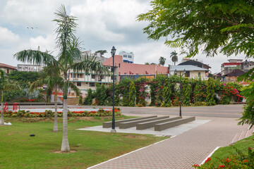 Obraz premium Plaza V Centenario Old Town Casco Viejo Panama City