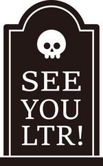 Halloween tombstone silhouette vector
Halloween grave vector silhouette image